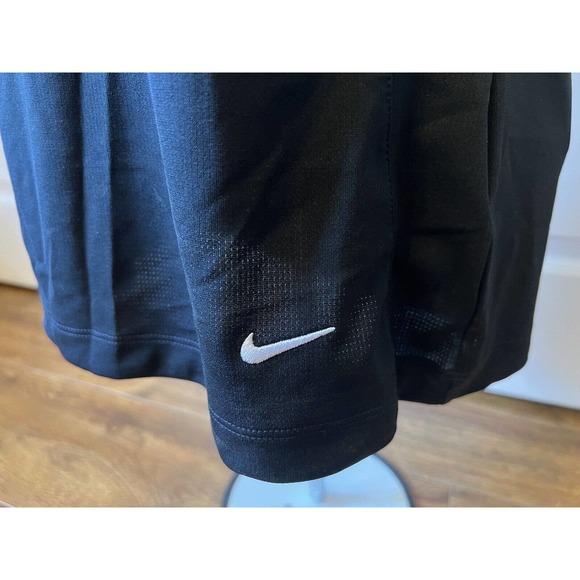 NWT Nike Golf Womens Dri-FIT Vertical Mesh Polo Shirt Small Black Embroider Logo - Picture 3 of 6